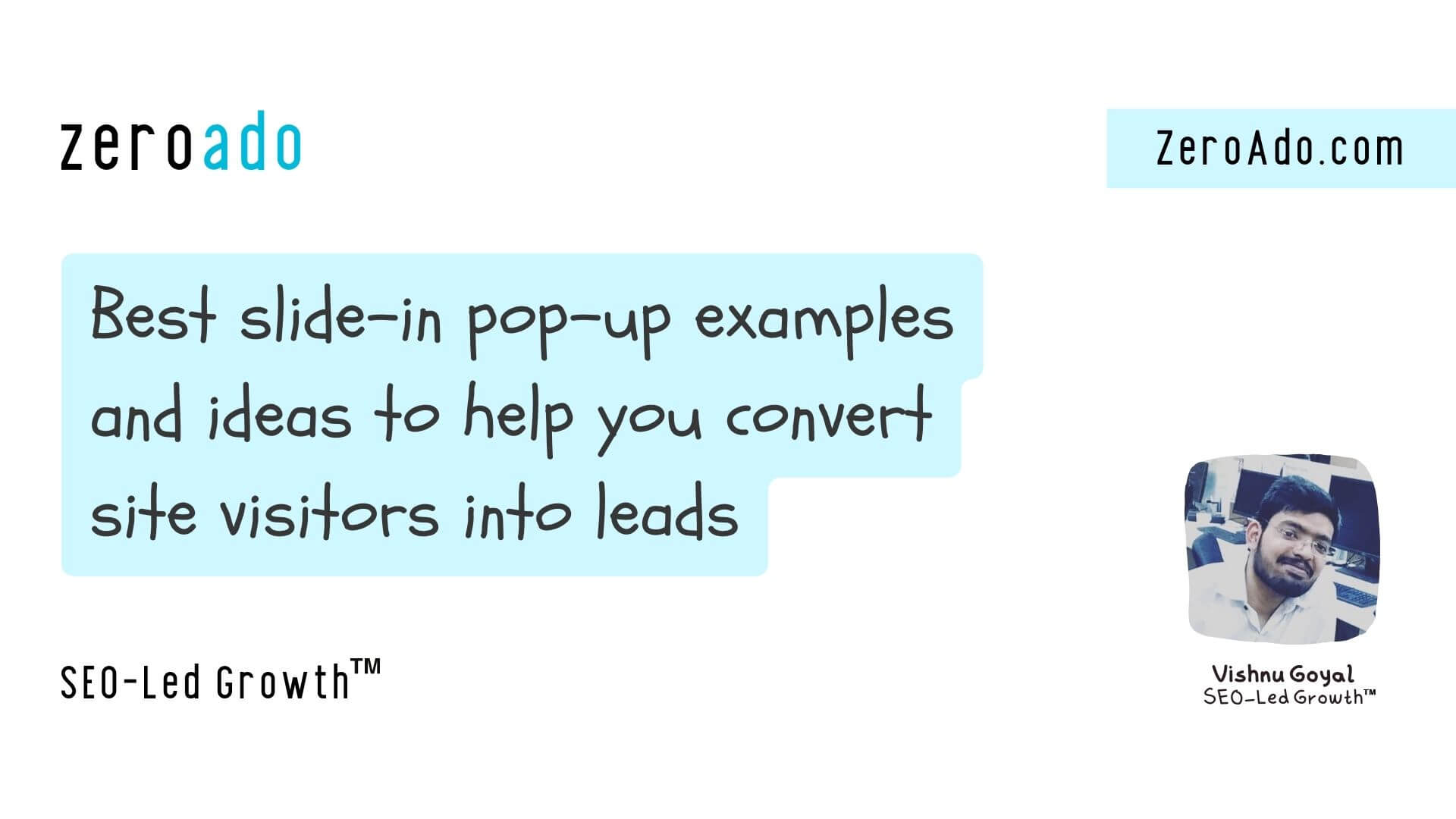 Slide-in pop-up examples and ideas to help you boost lead generation.